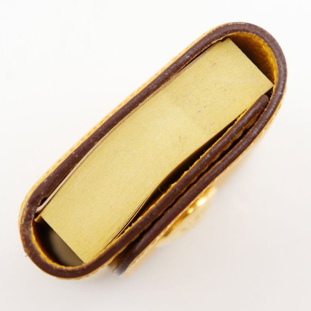 Hermes Post-it Case Sticky Note Leather Yellow - Picture 8 of 9